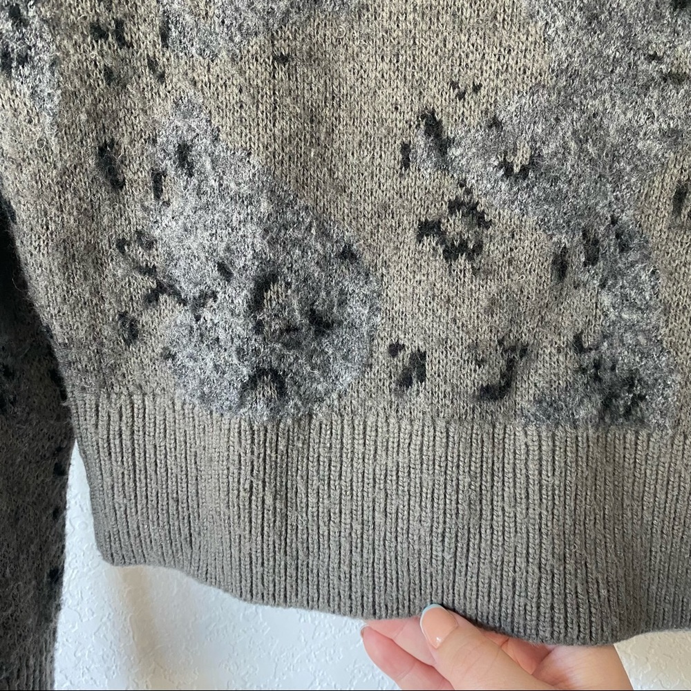 NWT All Saints Asko Camo Jumper Cropped Sweater - Picture 5 of 6